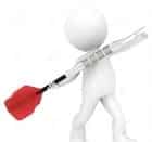 Image representing aiming for the right debt consolidation solution